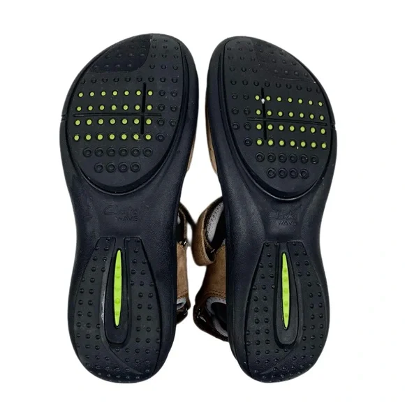 Clarks Womens Brown Suede Trail Sandals Size 9 - Picture 3 of 7